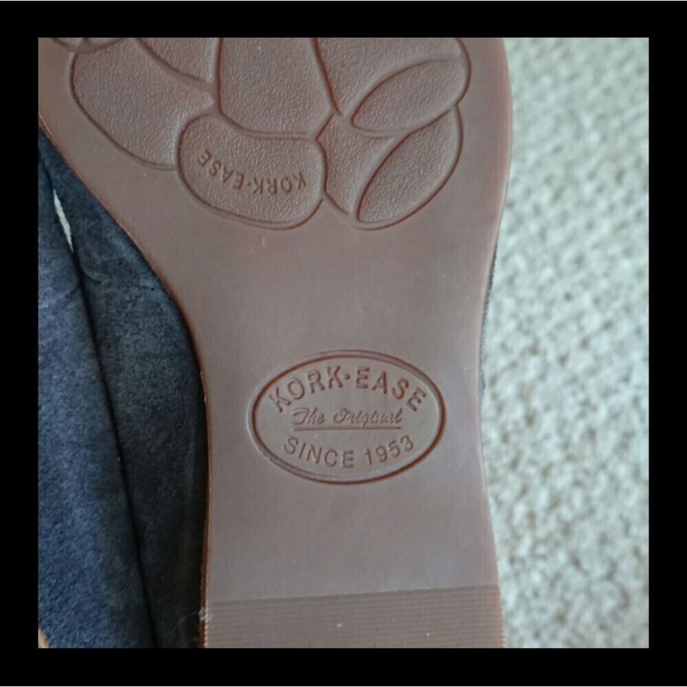 KORK-EASE Prato Suede Mary Jane Flat In Dark Grey size 6.5M - Picture 11 of 14